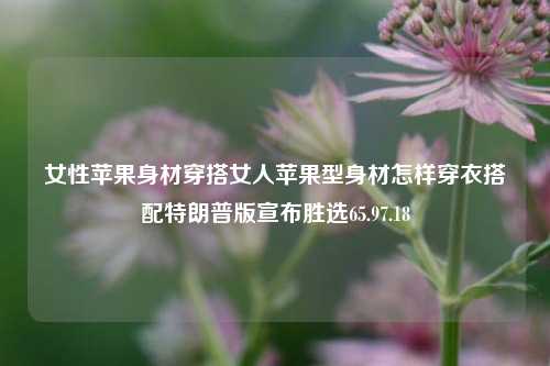 女性苹果身材穿搭女人苹果型身材怎样穿衣搭配特朗普版宣布胜选65.97.18