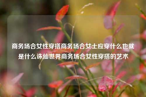 商务场合女性穿搭商务场合女士应穿什么也就是什么诛仙世界商务场合女性穿搭的艺术