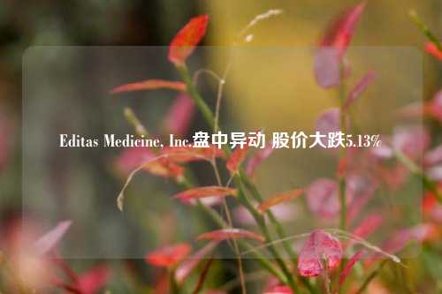 Editas Medicine, Inc.盘中异动 股价大跌5.13%