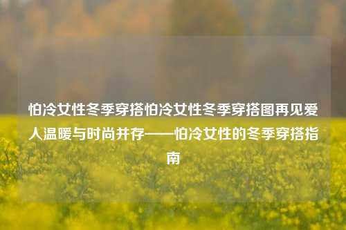 怕冷女性冬季穿搭怕冷女性冬季穿搭图再见爱人温暖与时尚并存——怕冷女性的冬季穿搭指南